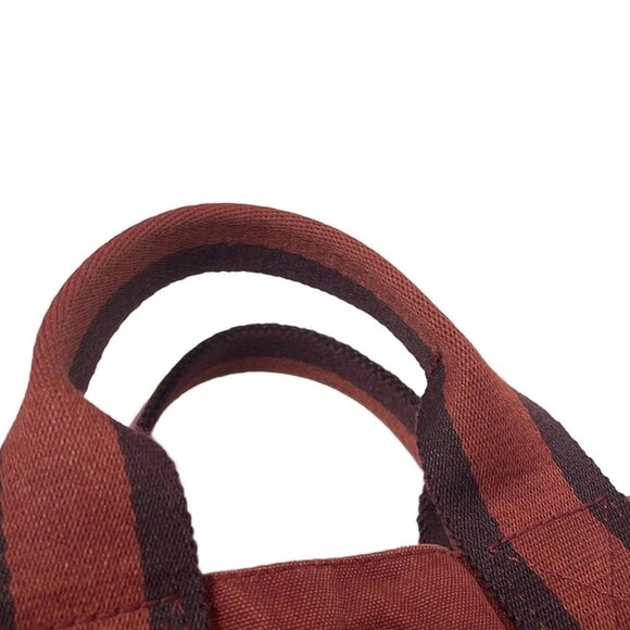 Auth HERMES Fourre Tout Tote PM - Bordeaux Canvas None Tote Bag - Picture 6 of 11
